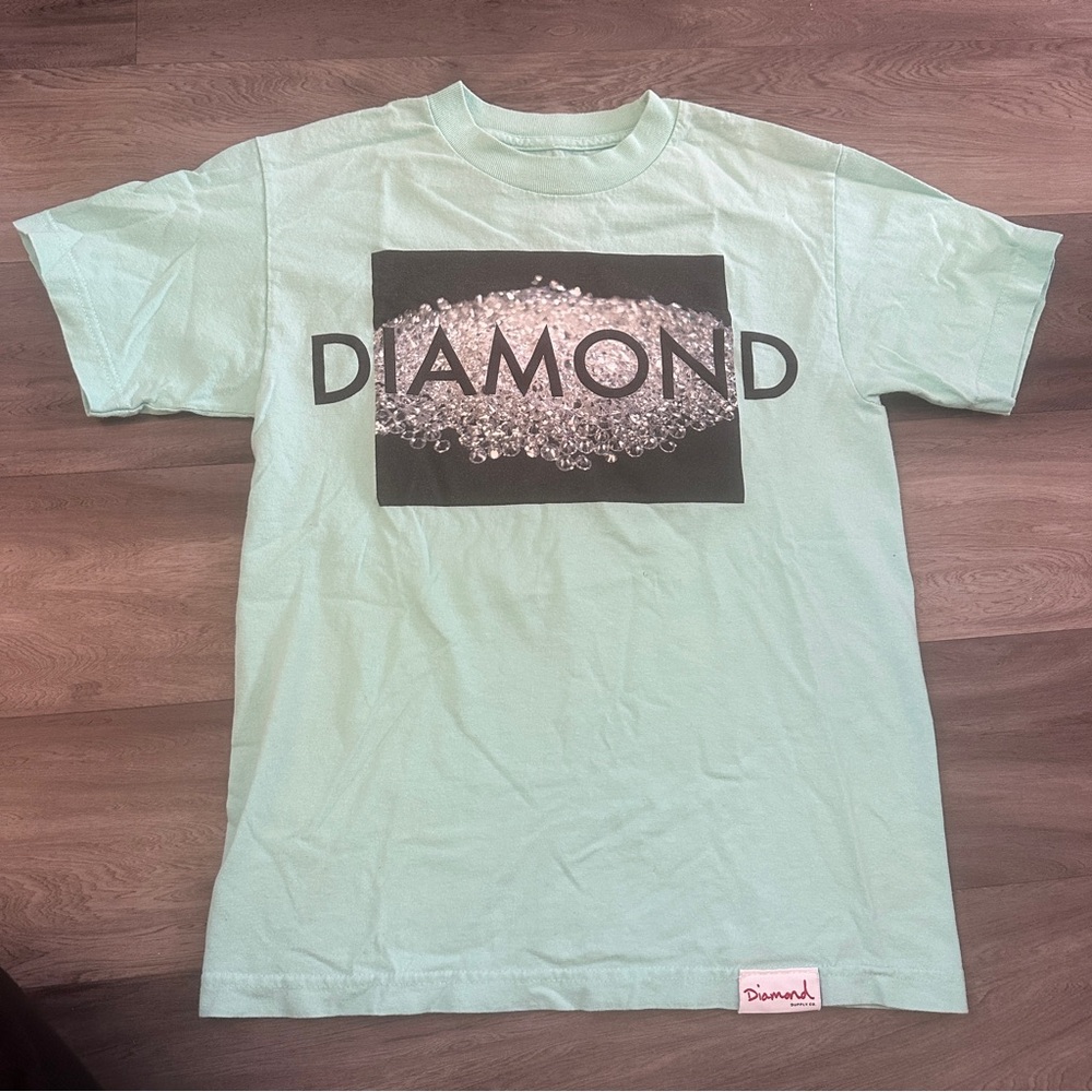 Diamond Mint Green T-Shirt - S